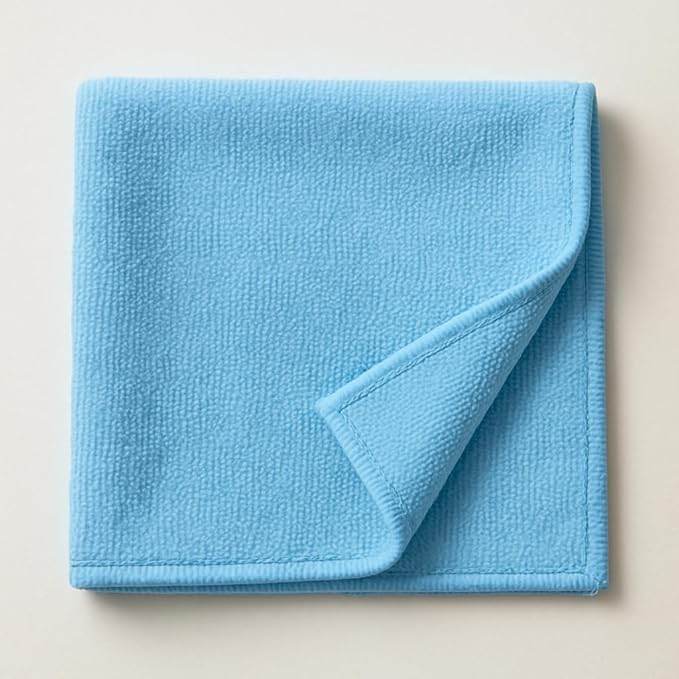 Xolena Microfiber Kitchen Cleaning Cloths — Sky Blue, 5-Pack