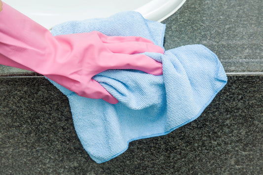 Xolena Microfiber Kitchen Cleaning Cloths — Sky Blue, 5-Pack