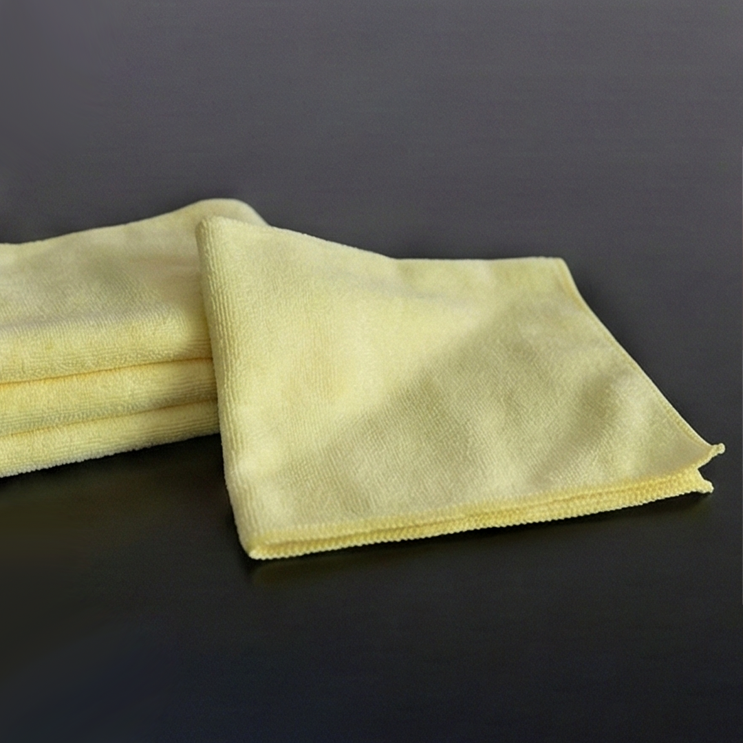 Xolena Microfiber Cleaning Cloths —  Yellow 5-Pack