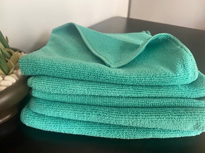 Xolena Microfiber Kitchen Cleaning Cloths — Green, 5-Pack