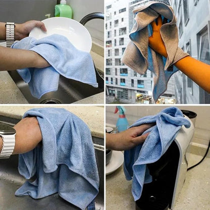 Xolena Microfiber Cleaning Cloths —  Yellow 5-Pack